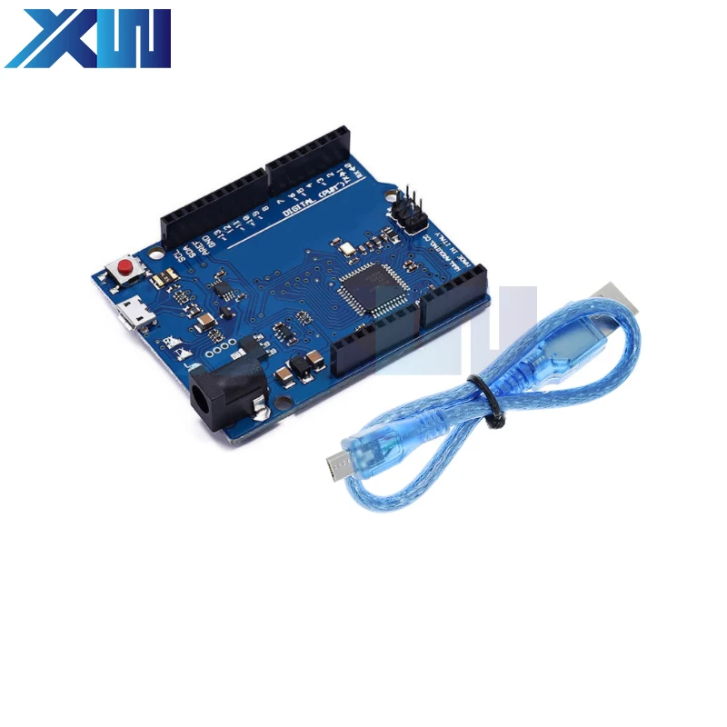 Leonardo R3 Microcontroller Original Atmega32u4 Development Board With USB Cable Compatible For Arduino DIY Starter Kit