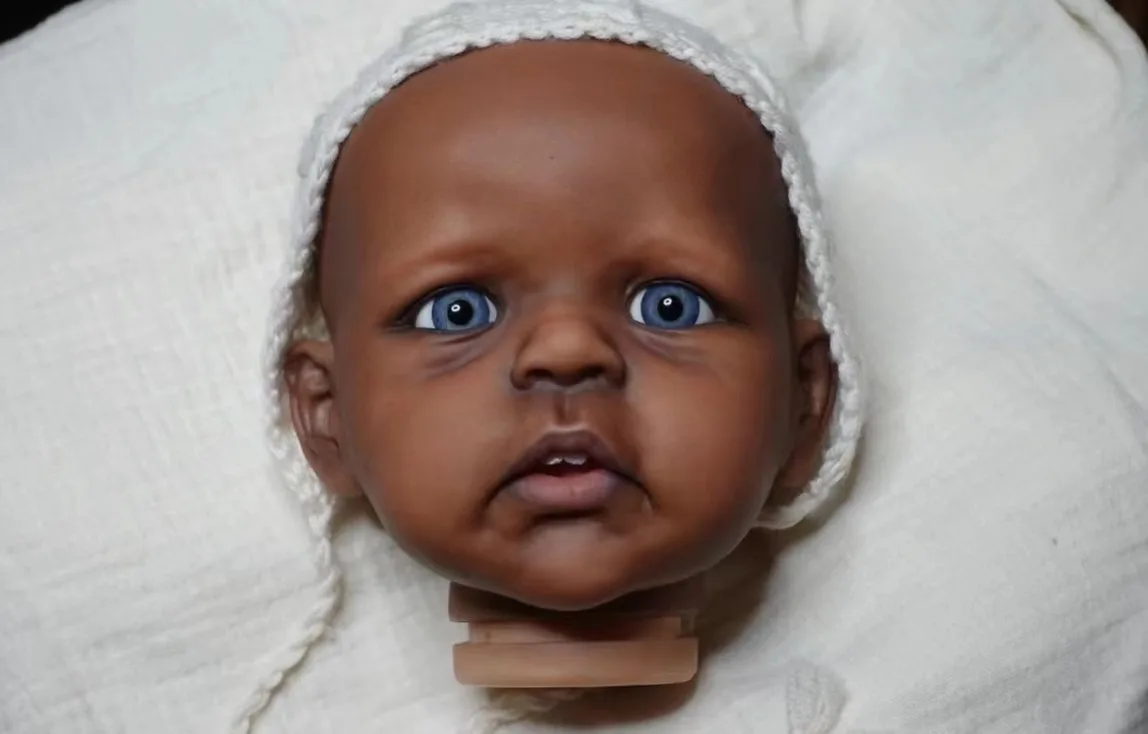 FBBD customized Limited Supply25inch Reborn Baby Sandie Dark Skin Already Finished Doll Christmas Gift