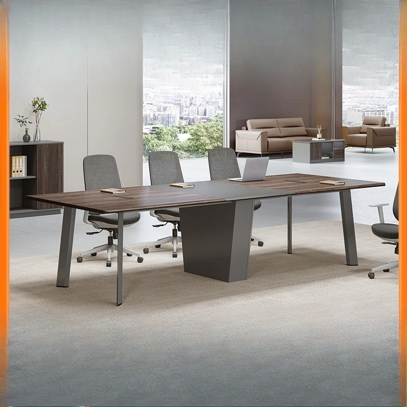 أثاث المكاتب، مكتب المؤتمرات، غرفة الاجتماعات، مجموعة كاملة من طاولة المؤتمرات الكبيرة الطويلة