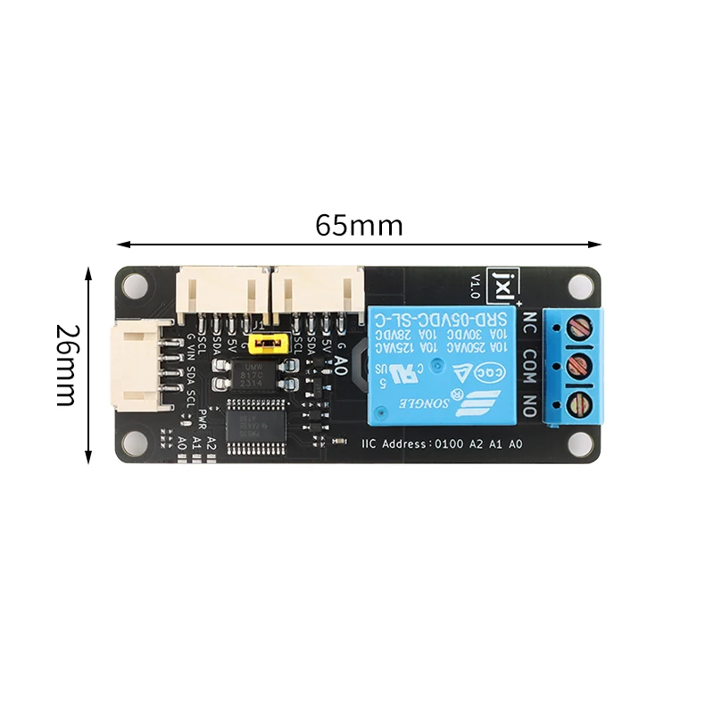 1 2 4 Channel Way Expansion Relay Module 5V Power Supply IIC I2C Communication Optocoupler Isolation XL9535-K1V5