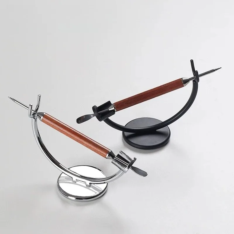 Rosewood pull flower needle stainless  pen coffee  artifact coffee pull flower needle storage