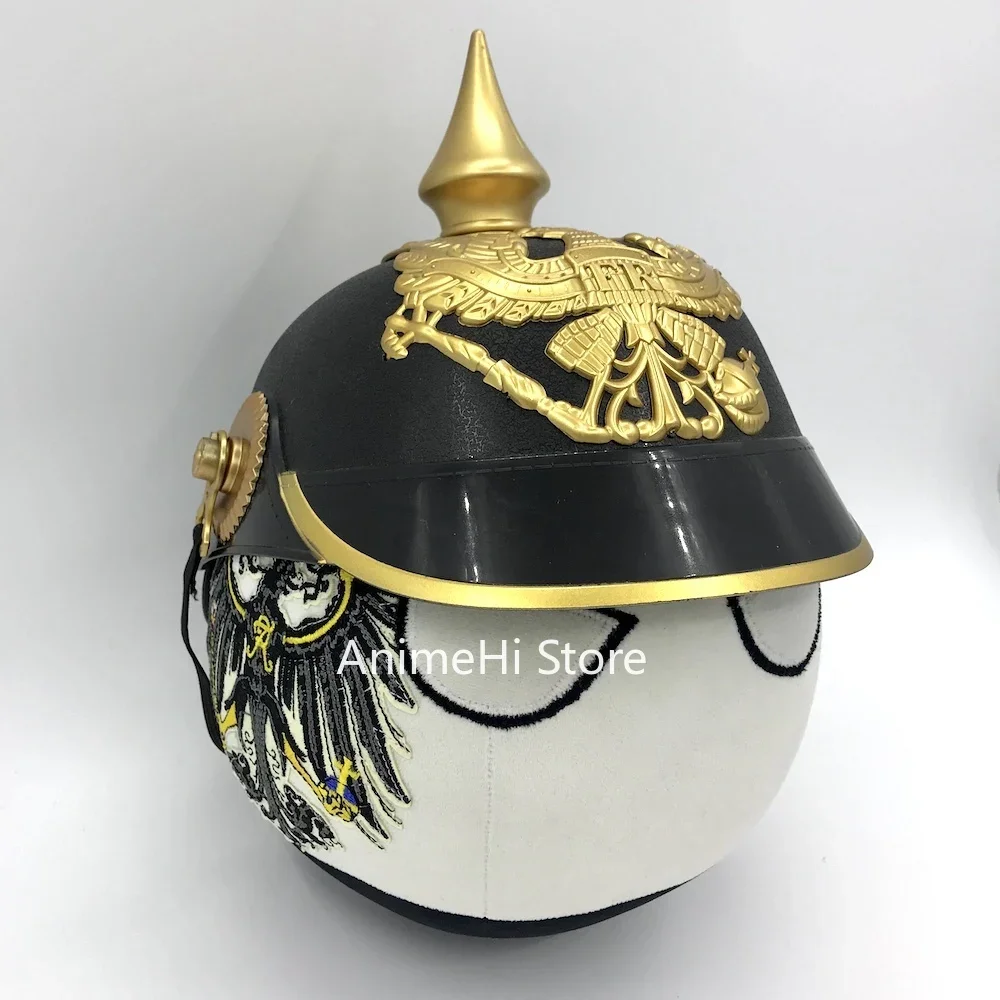 بروسيا الكرة و Tricorne Pickelhaube خوذة الجيش البروسي دمية كونتري بولز بلوشيز تأثيري بولندبول ألعاب من نسيج مخملي للهدايا