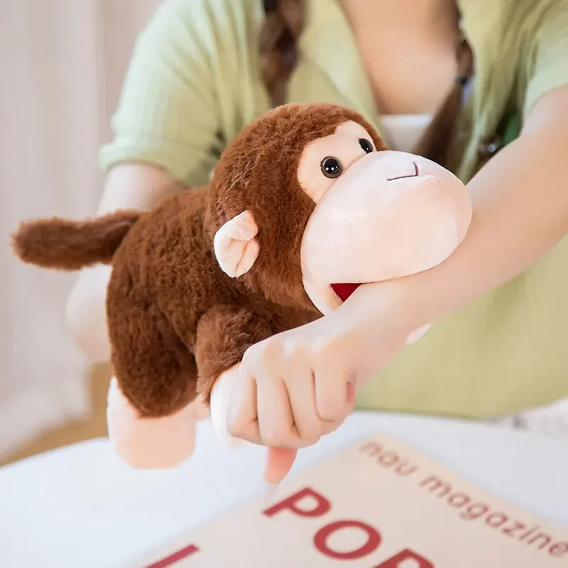 Gefüllte Plüschtiere Spielzeug Hand Finger Story Puppet Kawaii Puppen Pädagogisches Babyspielzeug Ente Lamm Kuh Hund Pferd Kinder Geschenk – Detail 17