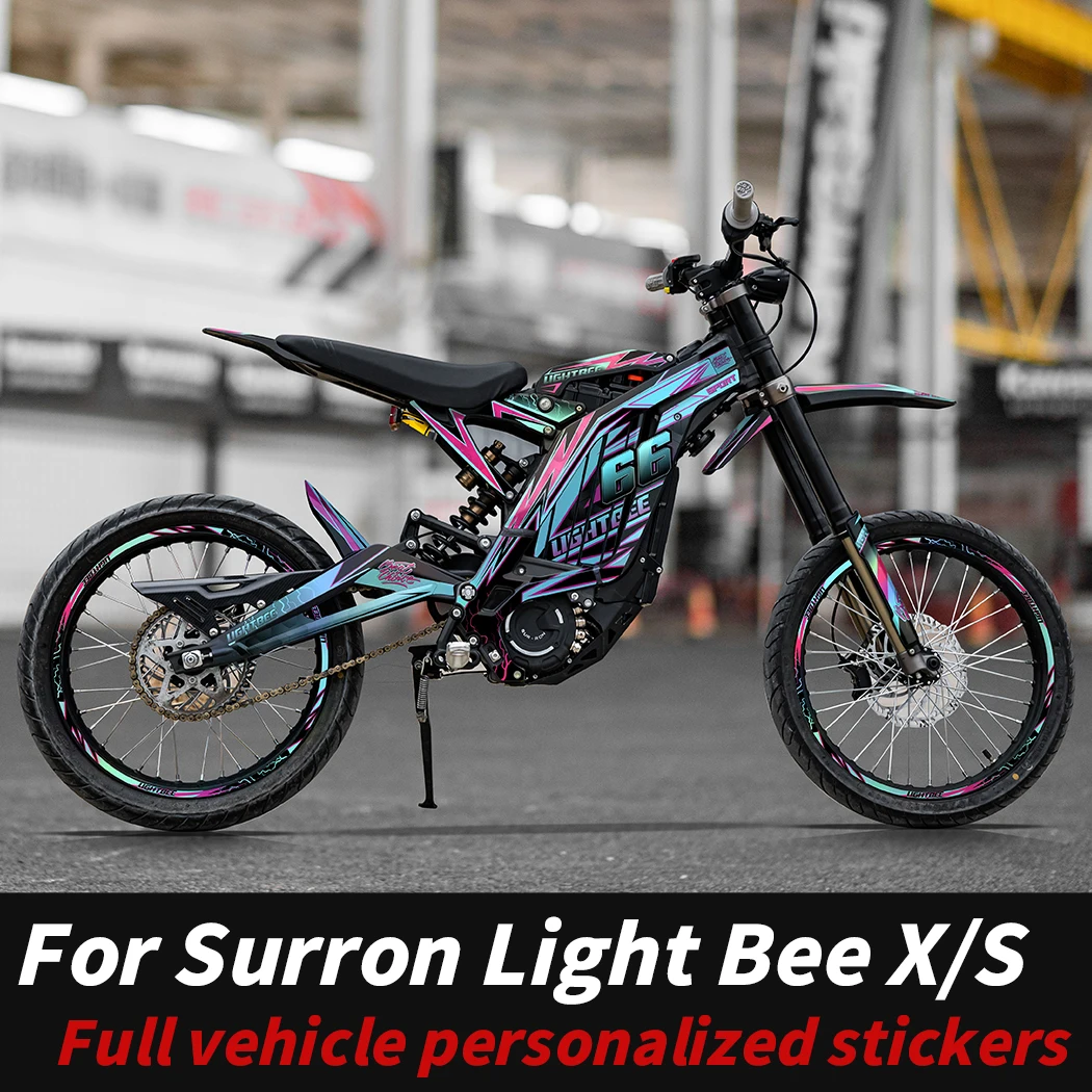 For Surron Light Bee X/S Bike Pattern Fairing Sticker Kits Body Paint Decoration Stickers Accessories Waterproof Anti-Scratch