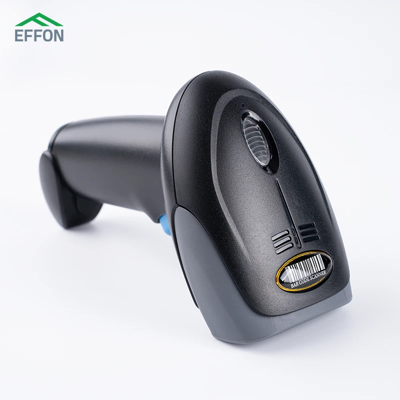 1D 2D B-T Barcode Scanner, Mini Portable Barcode Reader with USB Wired/B-T/ 2.4G Wireless