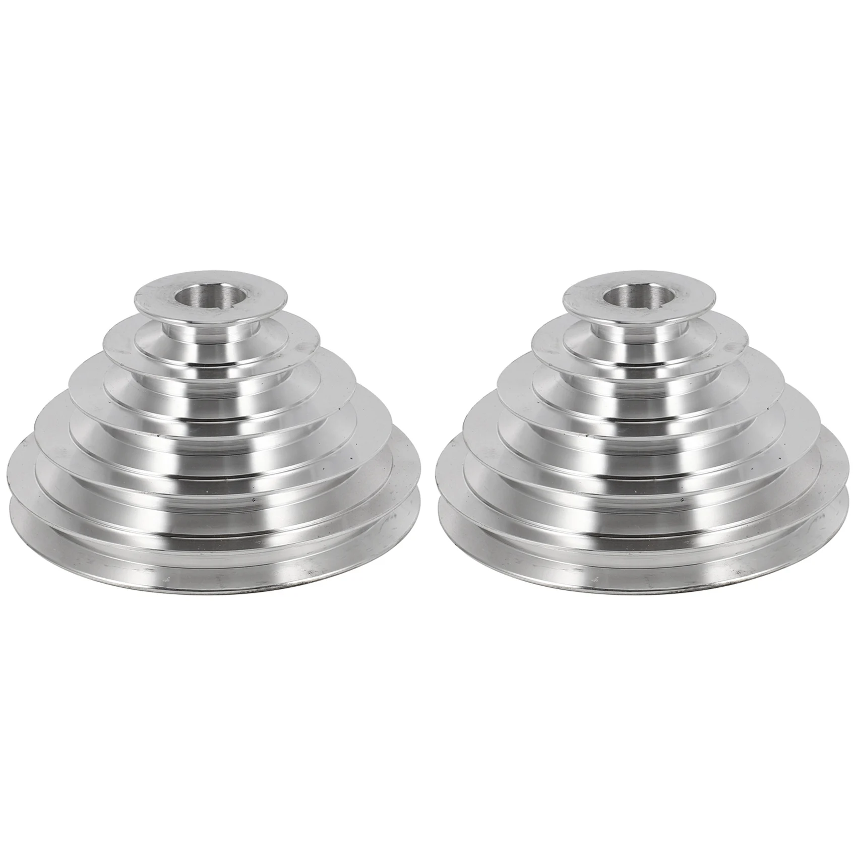 

AS94-2X 25Mm Bore Aluminum Pagoda Wheel A Type 5 Step Pagoda Pulley Wheel For V-Belt Timing Belt