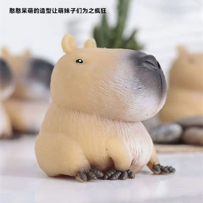 Popular Cute Super Cute Simulation Capabala Squeezing Toy Decompression Fast Rebound Animal New Tweak Toys