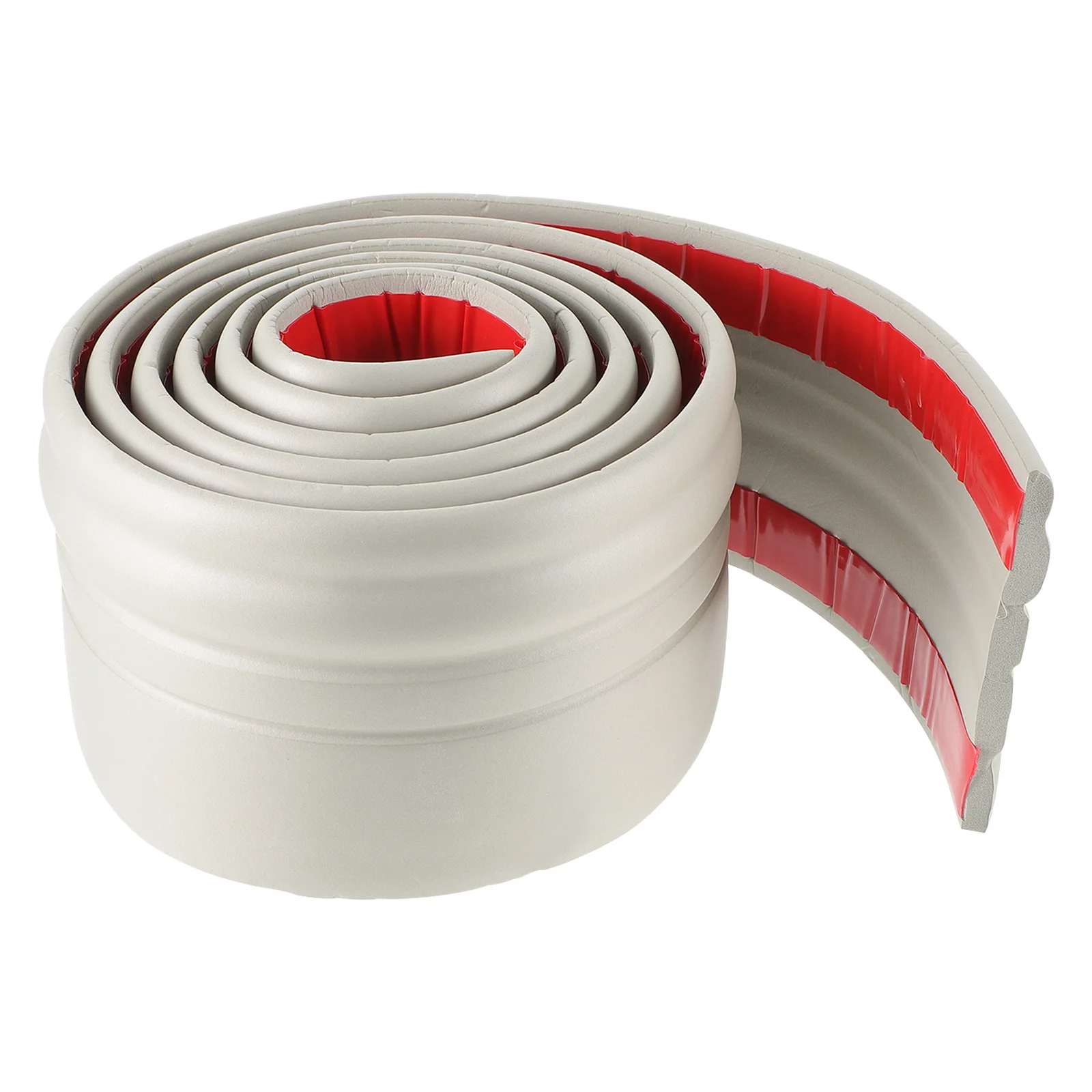 1 Roll 2 Meters Self Adhesive Baseboard Molding Peel Stick Trim For Wall Floor Seam Decoration Waterproof Dustproof Home Decor