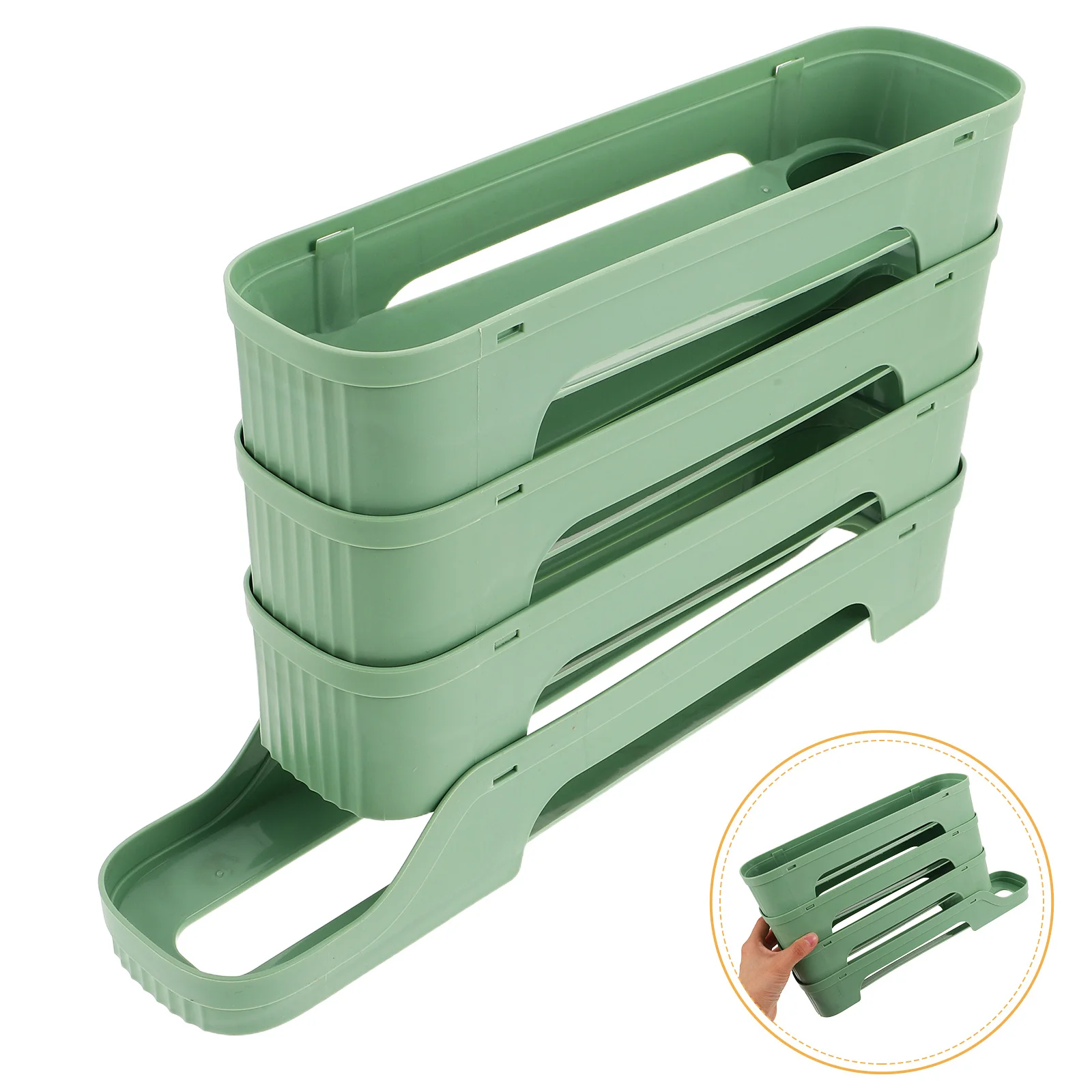 

Egg Holder Tray Refrigerator 2 Layers Plastic Storage Container Rack Space Saving Organizer Collision Prevention Visibility Easy