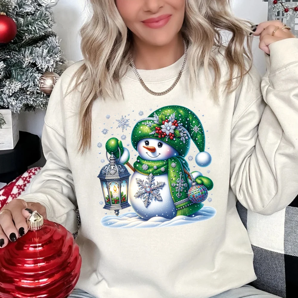 Рождественская Милая наклейка с изображением снеговика и снежинки, теплопередающая наклейка «сделай сам», стирающаяся наклейка для горячей раскраски, ручная глажка