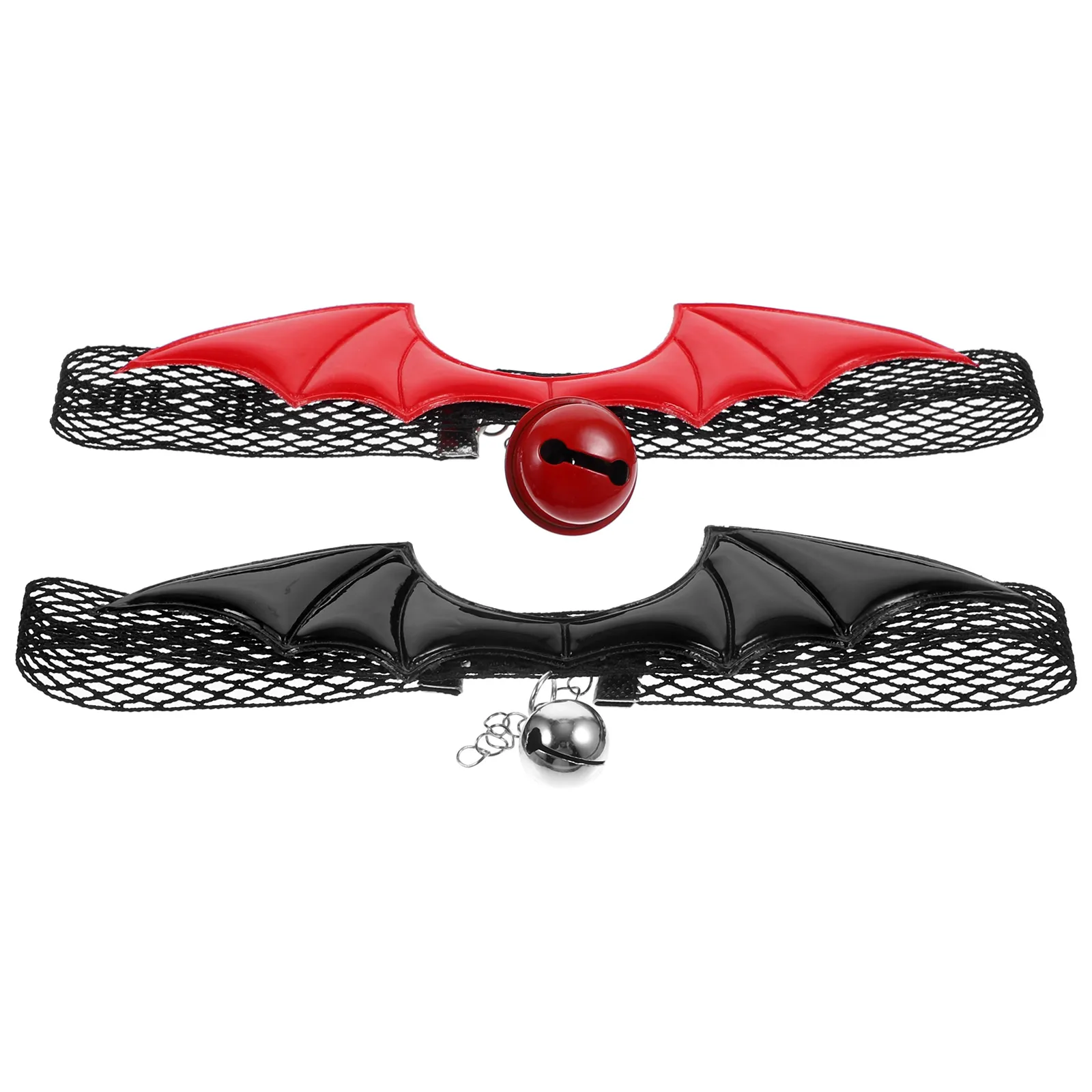 

2 Pcs Halloween Cat Collar With Bell Decorative Lightweight Comfortable Bat Wings Christmas For Cats Cute Kitten Accessories Pet