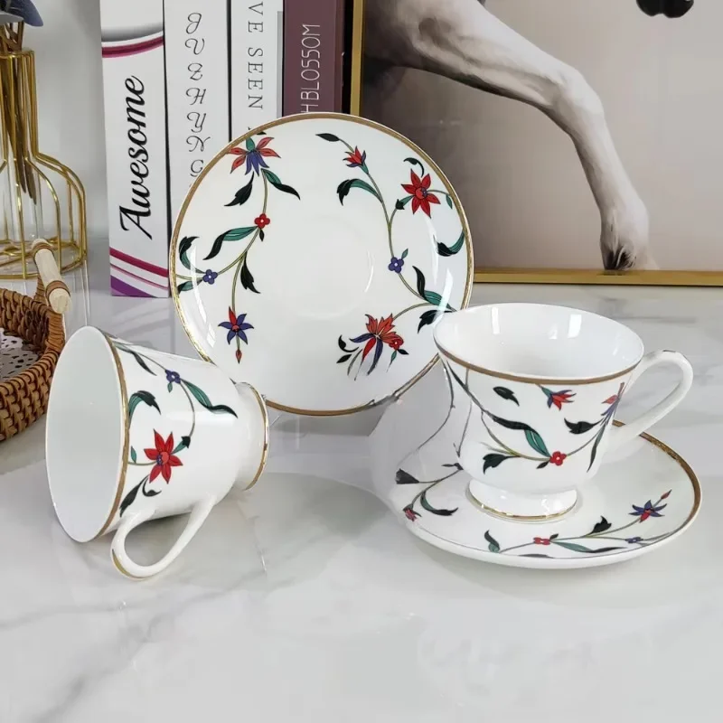 Ceramic Deluxe Water Cup Coffee Cup and Cutlery Set Family Afternoon Tea