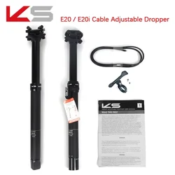KS E20/E20-i 27.2 sestpost travel 100 125mm Remote Control Dropper KS Saddle Post 30.9/31.6mm Bike Saddle Post Travel125mm
