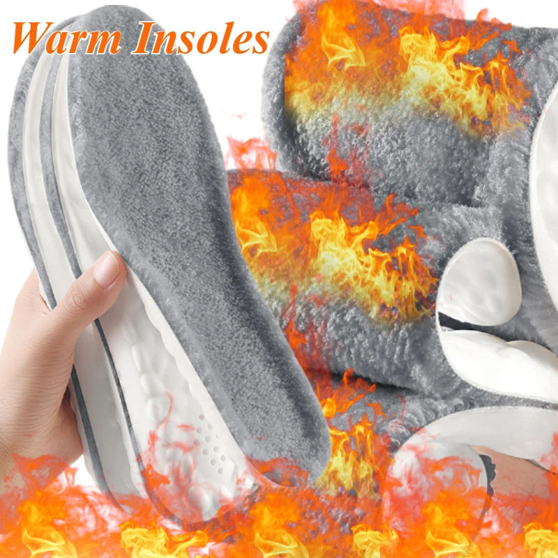

1/2 пары кашемировых стельок, термоспортивные стельки, зимние сохраняющие тепло, плюшевые стельки для свода стопы, мягкие устойчивые к запаху подушечки для обуви