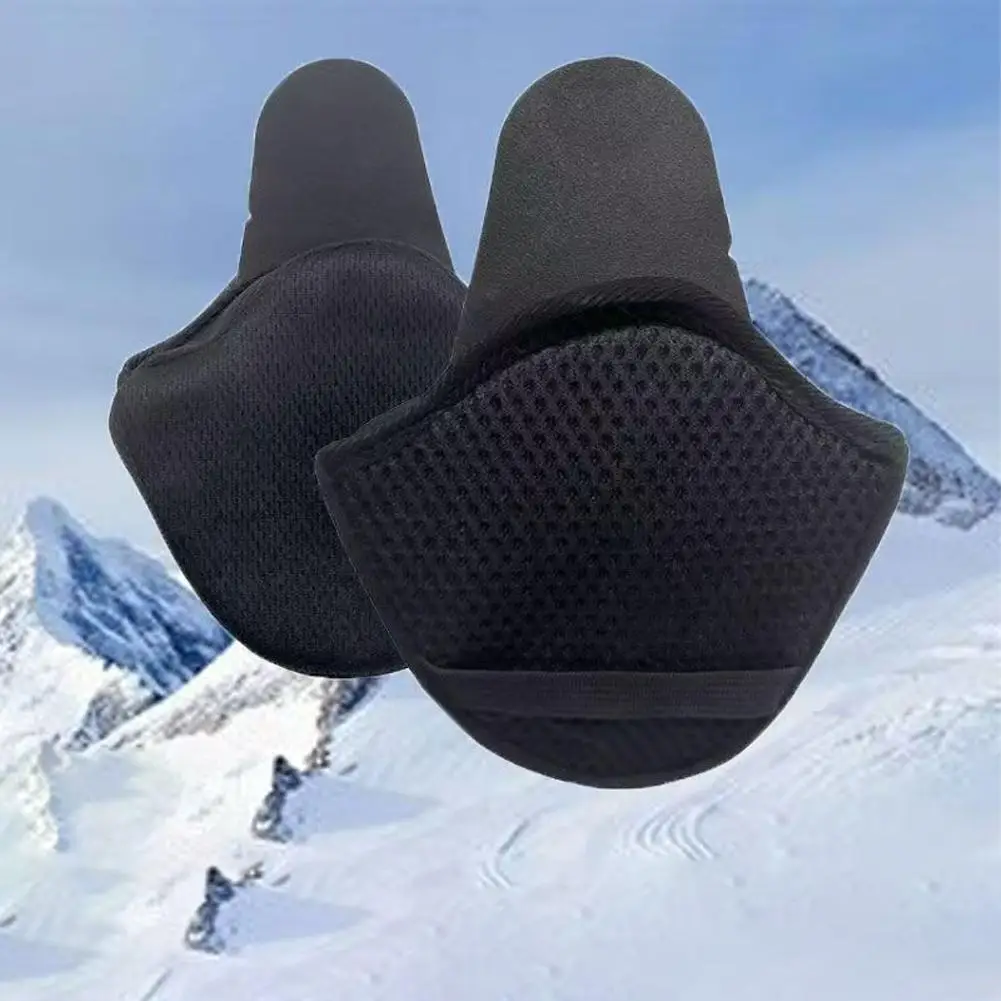 

1Pair Motorcycle Helmet Earmuffs Detachable Winter Warm Ear Muffs Windproof Ear Covers Cold Weather Ear Pads For Winter S8U2