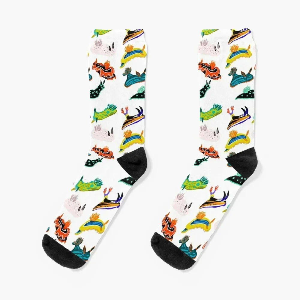 Nudibranch mayhem! Socks man crazy Luxury Woman Socks Men's