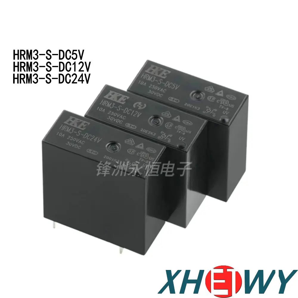 

HRM3-S-DC12V HRM3-S-DC5V HRM3-S-DC24V Relay HRM3-S-DC5V/12V/24V-A set of normally open 4-pin 10A 250VAC HRM3-S 5V 12V 24V