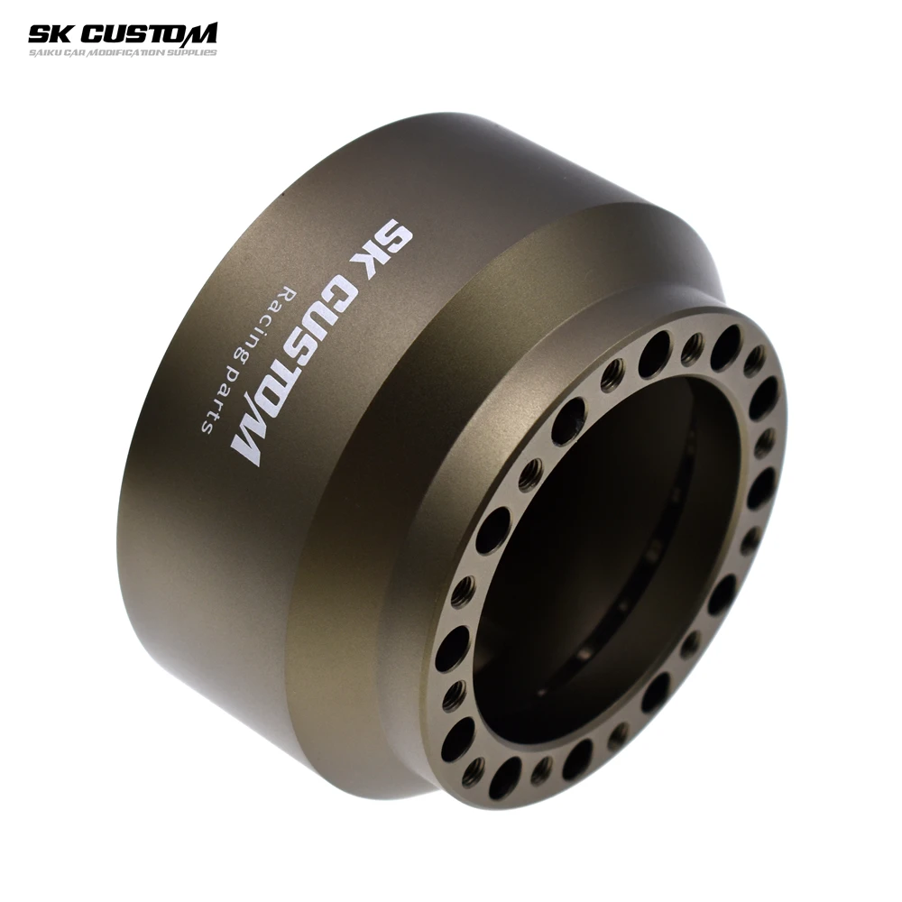 For Audi A3 S3 A4 A6L S5 S6 TTS A8 Steering Wheel Short Hub Adapter Aluminum Alloy Steering Wheel Base Boss Hub Car Modification