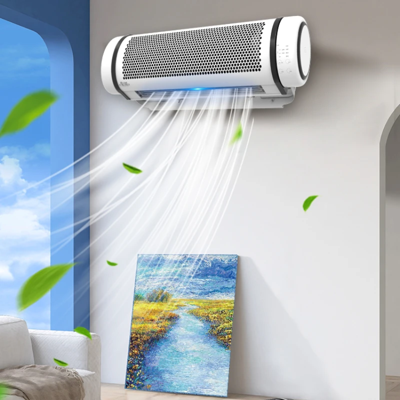 Ventilador eléctrico de convección de Aire para el hogar, ventilador de piso de escritorio colgante de pared fuerte silencioso, Mini Aire Acondicionado para restaurante