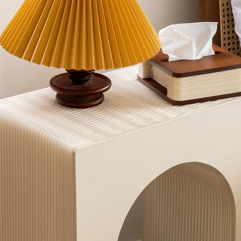 Living Room ECO Accordion Kraft Paper Table Folding Honeycomb Cardboard Flexible Storage Side Table