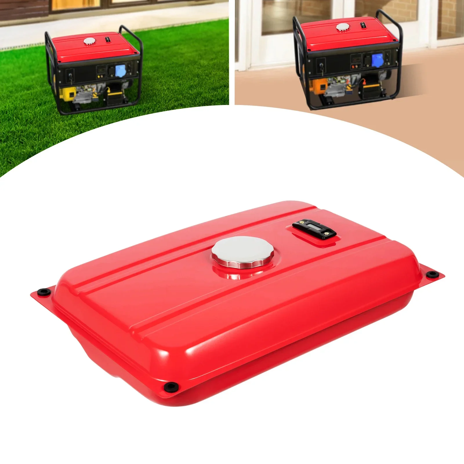 

Топливный бак генератора, бензиновый бак с переключателем топлива для большинства генераторов, прочный и долговечный, бензиновый бак 15 л.