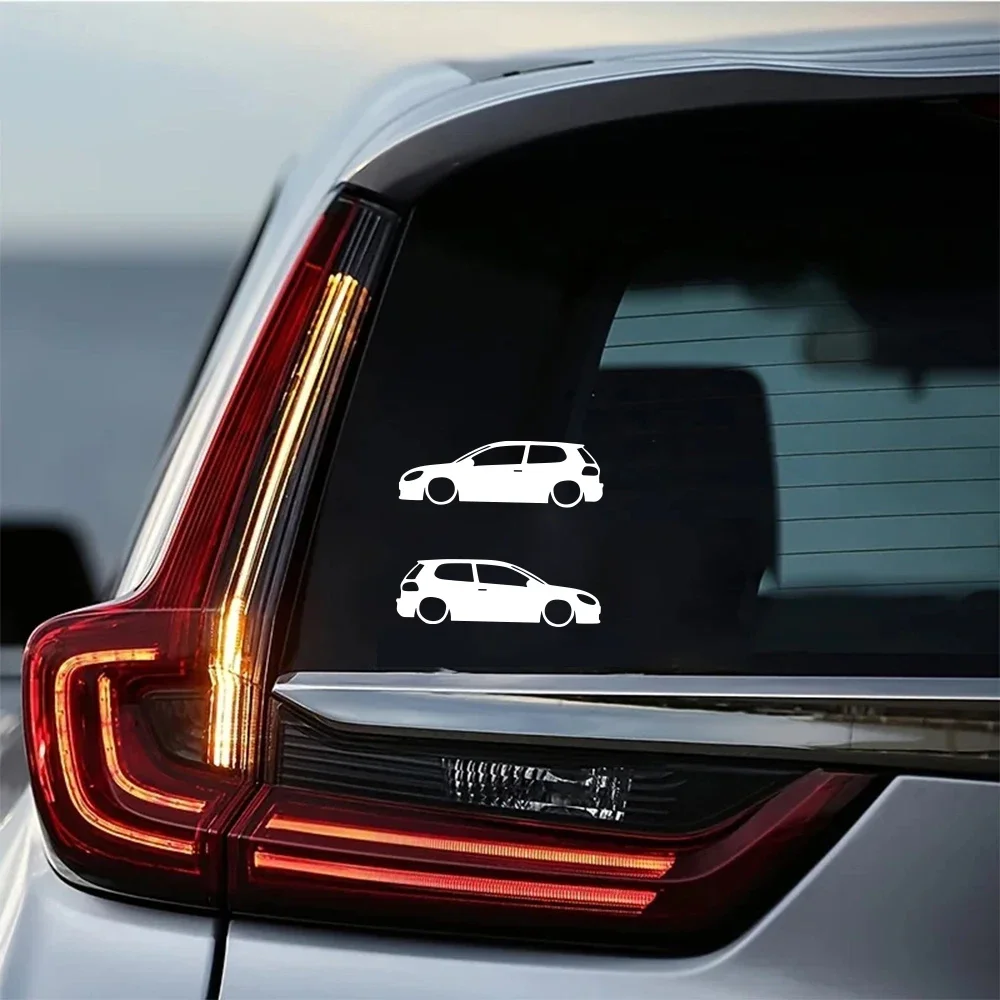 

2PCS Silhouette Car Stickers Waterproof Vinyl Decals Car Body Windows Windshield Bumper Truck Decoration Stickers Accessories ﻿