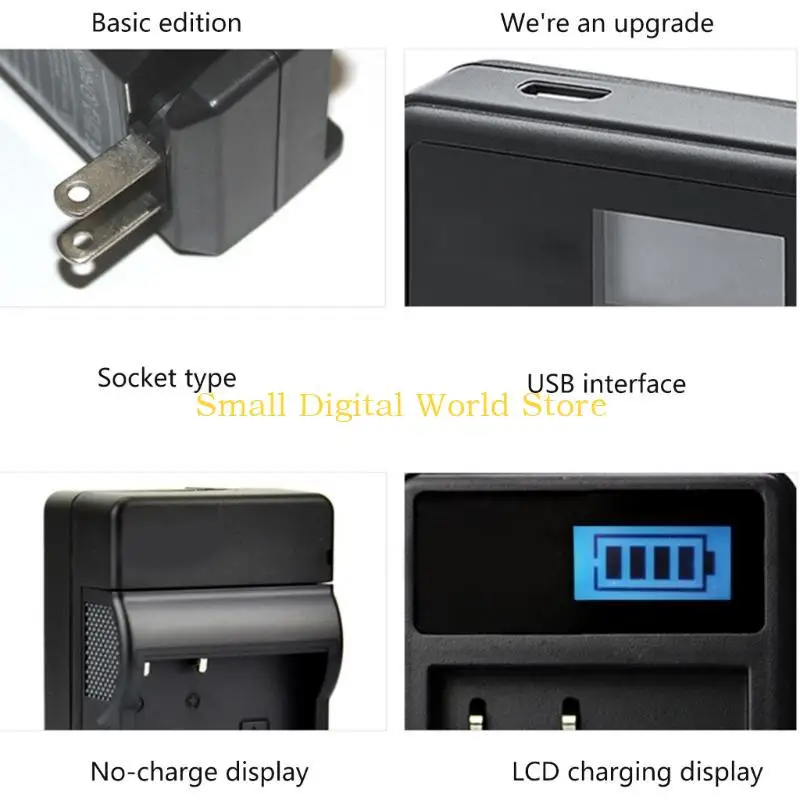 77UB LP-E6 LPE6 LP E6 LCD USB Battery Charger for  EOS 5D Mark II, EOS 5D Mark III, EOS 5D Mark2 Digital Camera