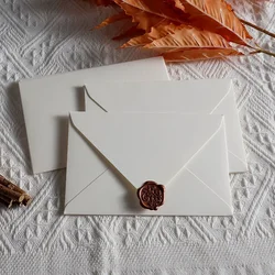 Enveloppes blanches pour petites entreprises, 30 pièces/lot, fournitures de papeterie pour mariage, cartes postales d'invitation en papier de haute qualité de 250g