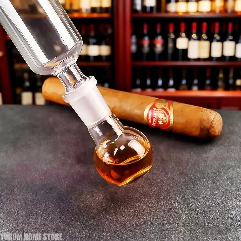 Cigar Moisture Box Tube with Flavor Injector Wooden Stopper Ball Base Option Storage Aroma Preserver