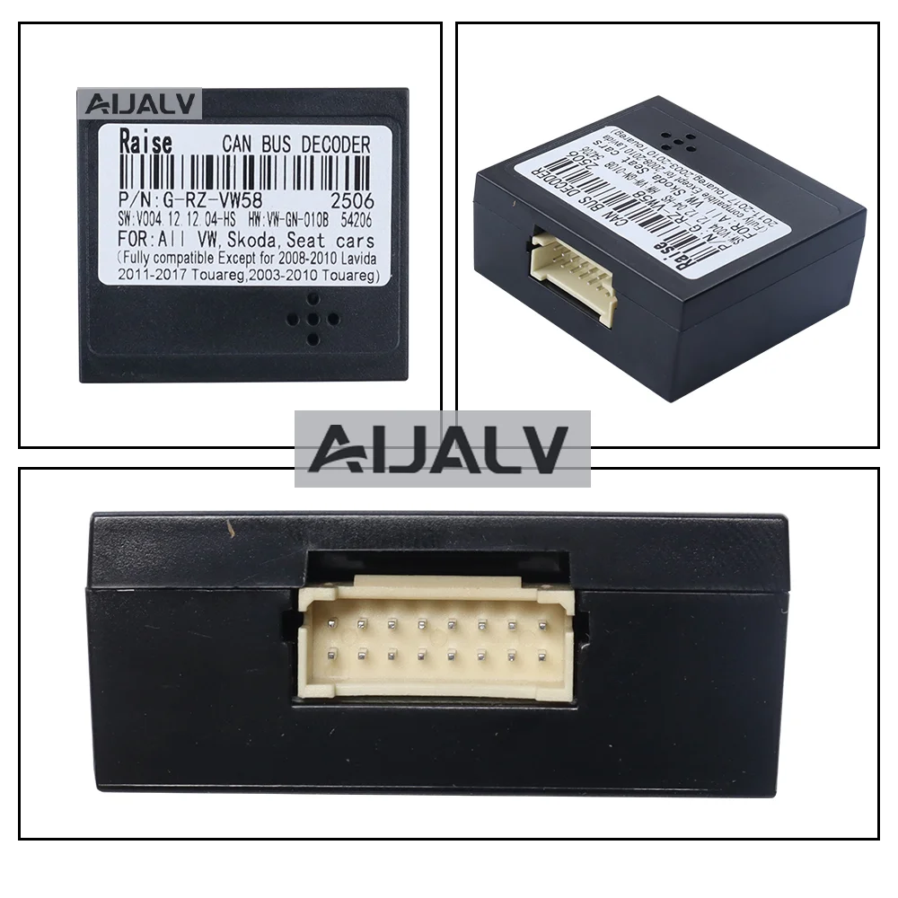 2022 Newest QSZN led Raise VW-RZ-58 CANBUS BOX For Android Volkswagen Skoda Seat DVD auto Media Player Radio Car accessories