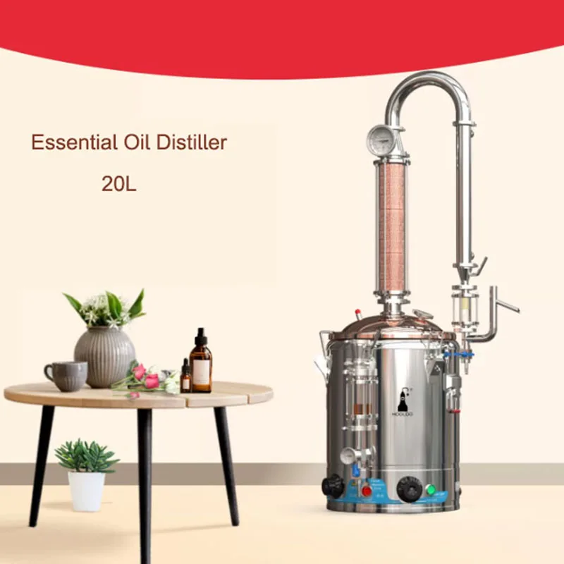 Reflux Distillation Equipment Small Household Plant Hydrosol Essential Oil Extracto