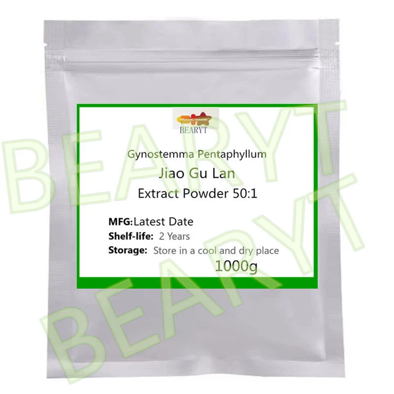 Aromas de jabón Extracto de Gynostemma Pentaphyllum personalizado 50:1 con embalaje de bolsa de papel de aluminio para fabricación de jabón, Jiao Gu Lan