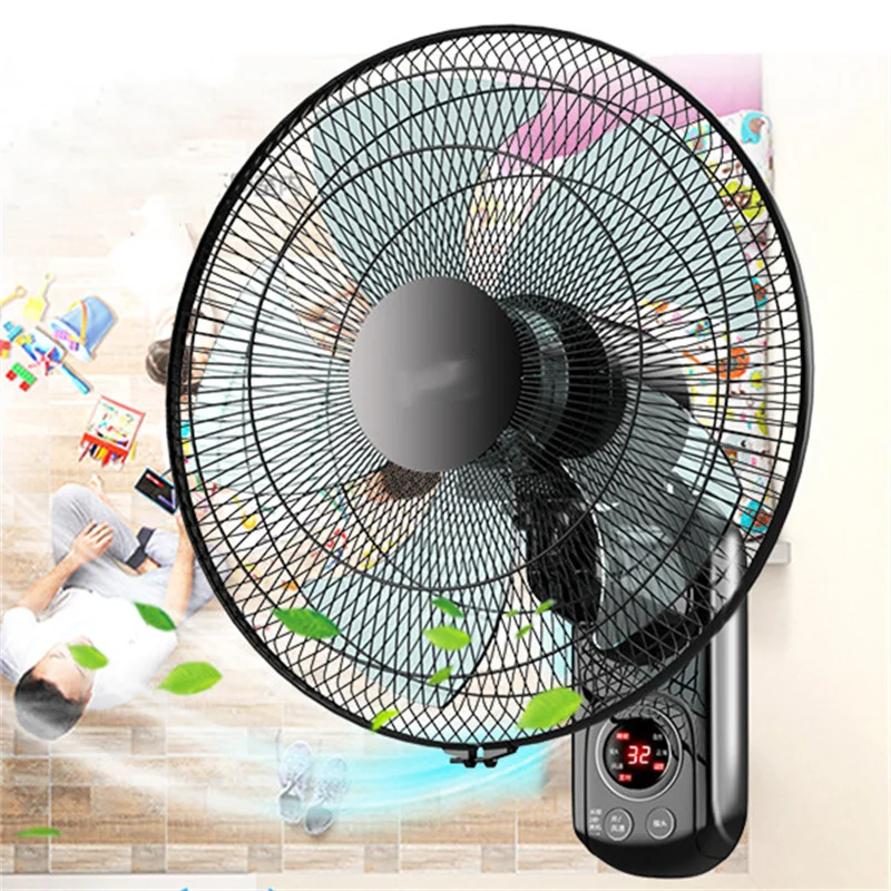 Intelligent Control Shake Head Mute Large Wind Power Wall-Mounted Fan - Image 4