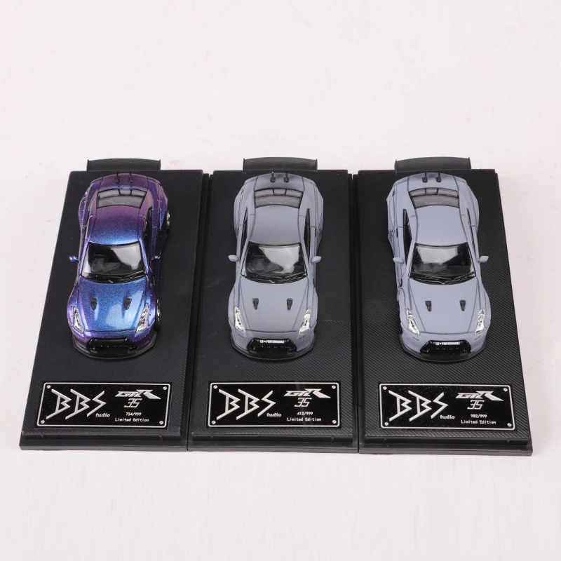 1:64 Pandem Nissan Gtr R35 Legering Retro Auto Model Klassieke Decoratie Collection Gift