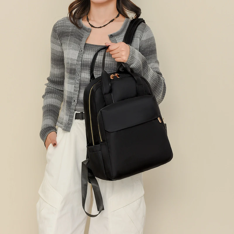 Nova moda feminina mochila impermeável de alta qualidade, leve impermeável grande capacidade multifuncional lazer feminino