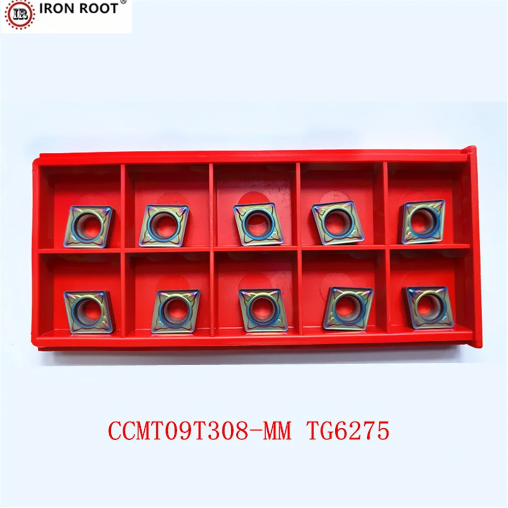 

Железная токарная вставка CCMT09T304 CCMT09T308,PF,PM,TG6275, токарный станок с ЧПУ, токарная вставка для SCLCR P.M.K