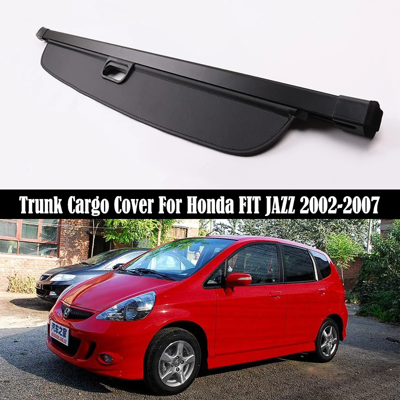 

Багажник груза Крышка для Honda FIT JAZZ 2002-2007 защитный щит задняя багажная занавеска Выдвижная перегородка конфиденциальность автомобильные аксессуары