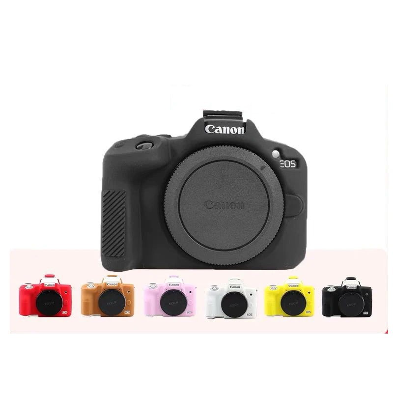 

Silicon Rubber Sleeve Armor Skin Case Body Cover Protector for Canon EOS R50 Mirrorless Camera Shell Protective Soft Video Bag