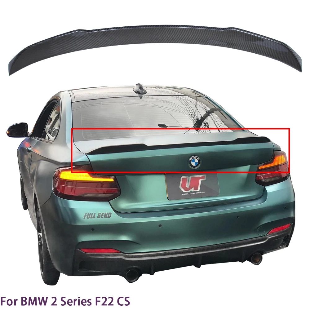 

For BMW 2 Series F22 Coupe/F23 Convertible CS Style Carbon fiber Rear Spoiler Trunk wing 2014-2020