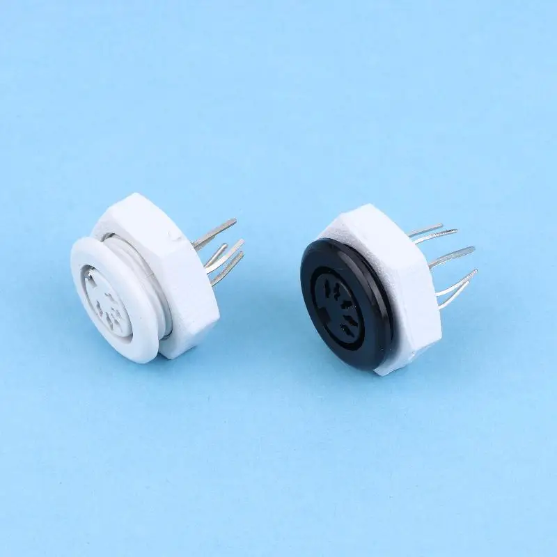 2/5Pcs DIN 5P Female Jack Cable Connector With S Terminals Keyboard Panel Mount Solder Chassis Socket Adapter