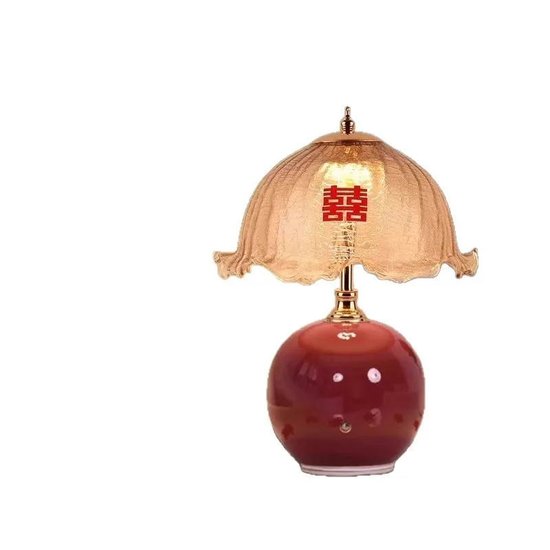 

Newlywed lamp bedroom retro festive wedding table lamp dowry bride gift