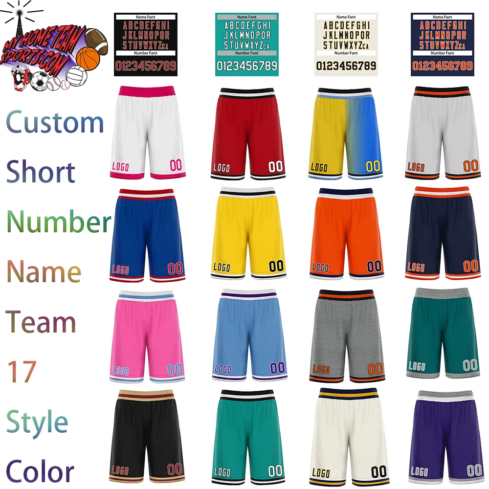 Customizable Men Basketball Shorts Quick Dry Gym Women Sports Athletic Training Jogging Shorts Mesh Customize Sweatpants Yellow