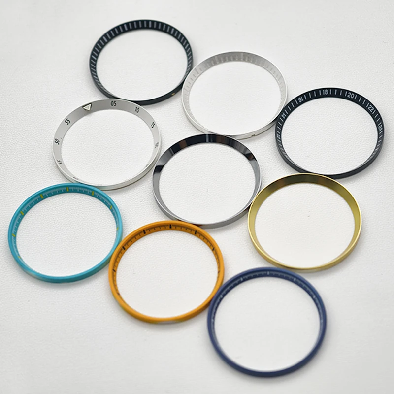 Dia 31.3mm Chapter Ring Fits 6105 6309 Turtle Captain Willard Samurai Diving Watch Case NH35 NH36 Movement Watch Case Part Refit