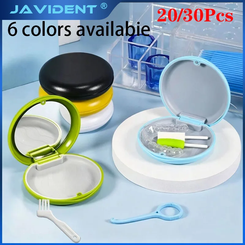 20/30Pcs Orthodontic Storage Case Portable Clear Aligner Retainer Case Teeth Protector Case Oral  Organizer Dental Supplies