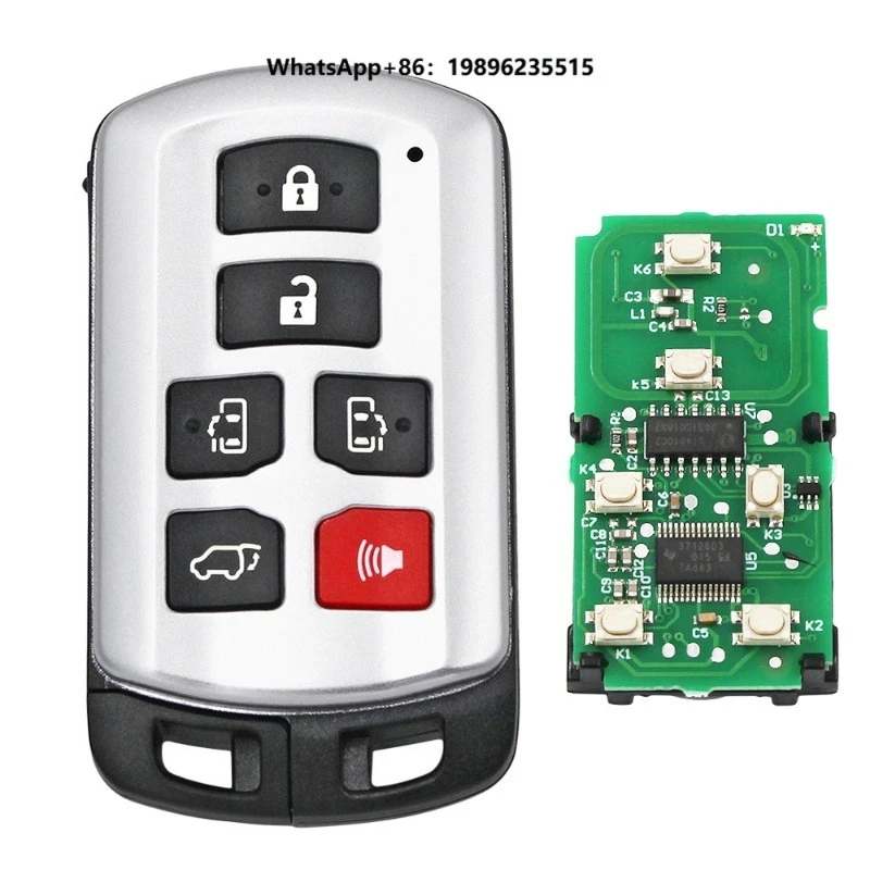 6 Button Smart Remote Car Key 314.3Mhz ID74 Chip FCC ID: HYQ14ADR2011 2012 2013 2014 2015 2016 2017 2018 2019