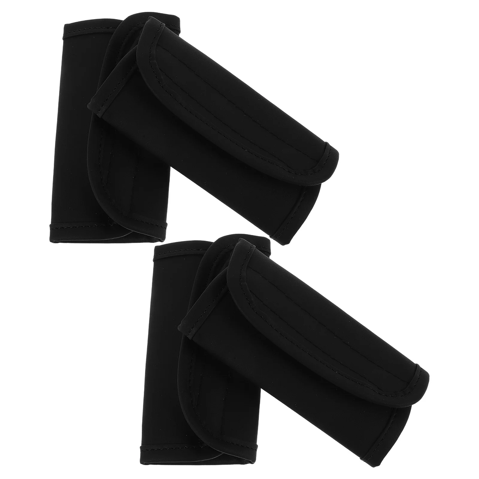 

4Pcs Car Inside Grab Handle Cover Soft Fake Door Handle Protector for Automotive Interior Styling Black