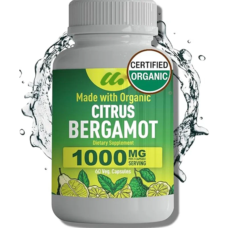 Organic Citrus bergamot - Maximum 50% Polyphenols - Pure 60 capsules test - Heart - Cholesterol