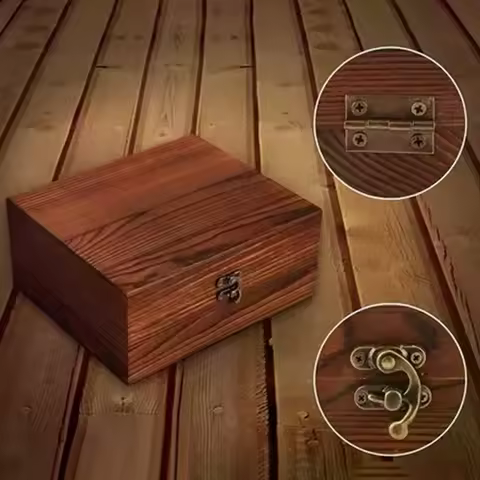 6 Granite Whiskey Stones + 2 Glasses Gift Set - Reusable Chillers &amp; Wooden Gift Box for Father's Day Gifts for Men