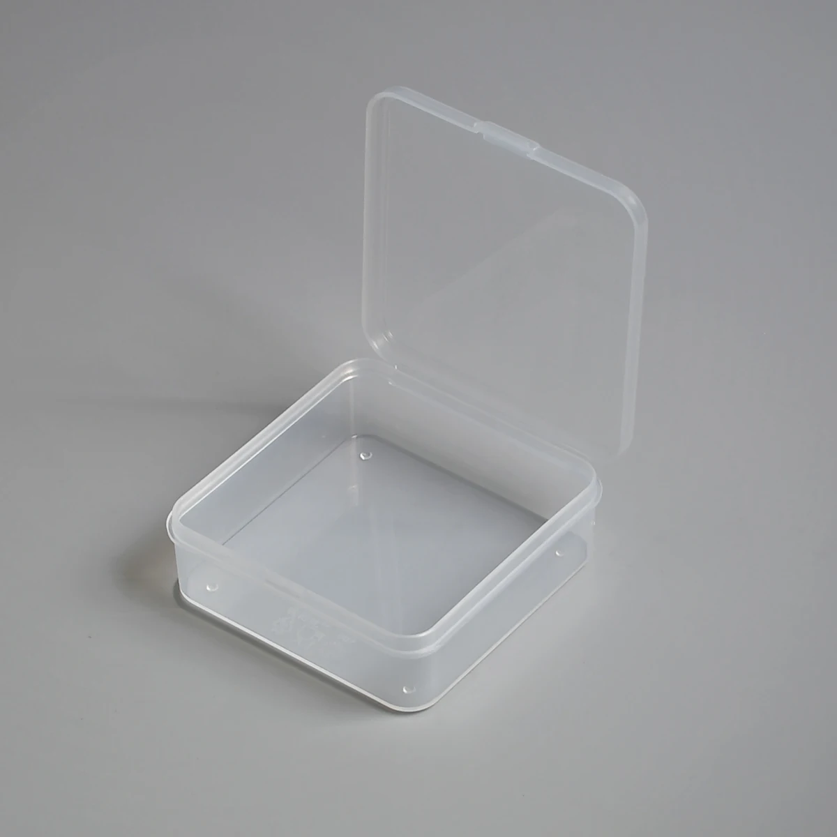 Small Square Storage Box Food Grade PP Transparent Mini Case Clear Plastic Jewelry Earrings Rings Beads Plastic Packaging Boxes