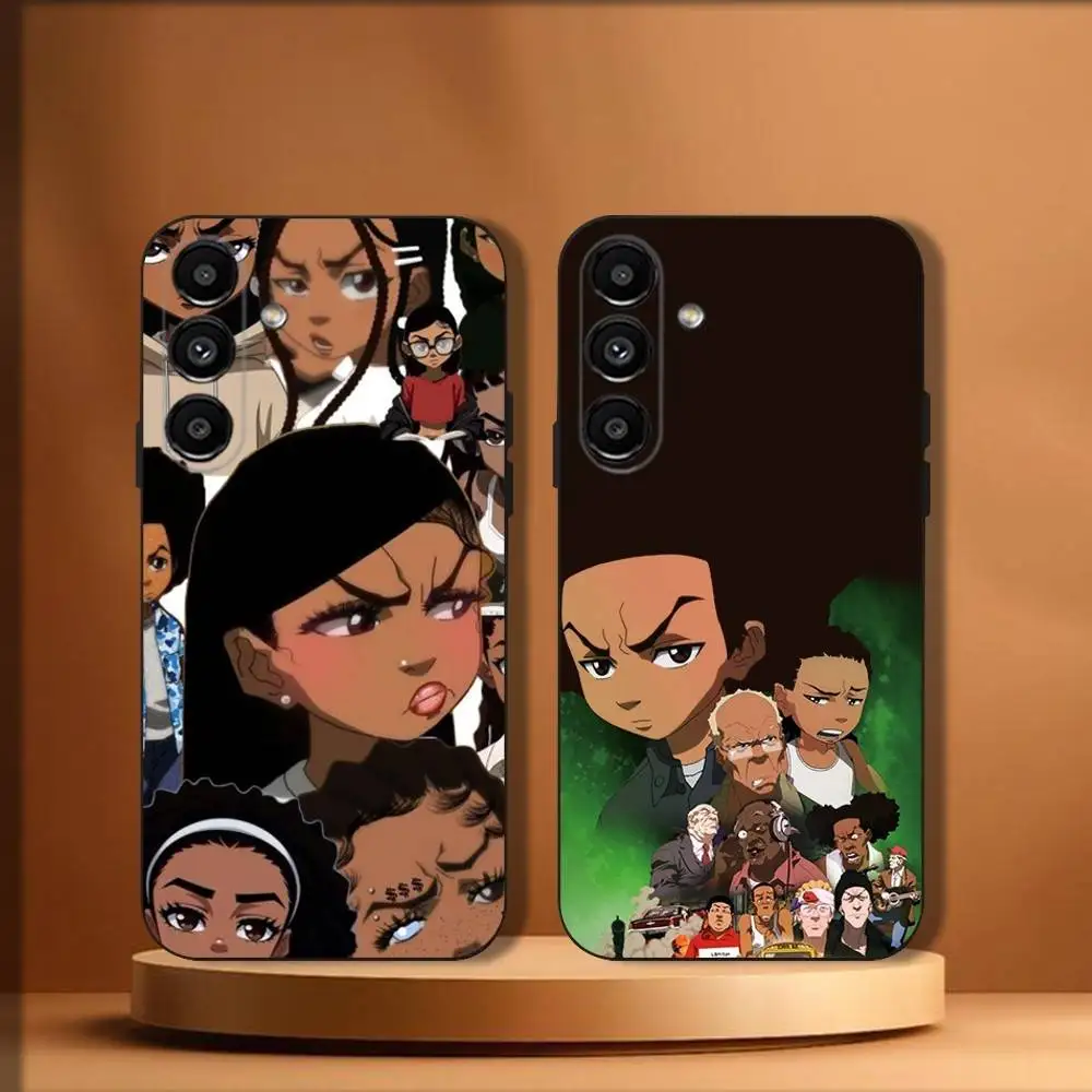 

Cartoon The B-Boondocks Phone Case For Samsung Galaxy A20,A21s,A22,A31,A32,A52,A53,A72,73,A80 Soft Black Cover